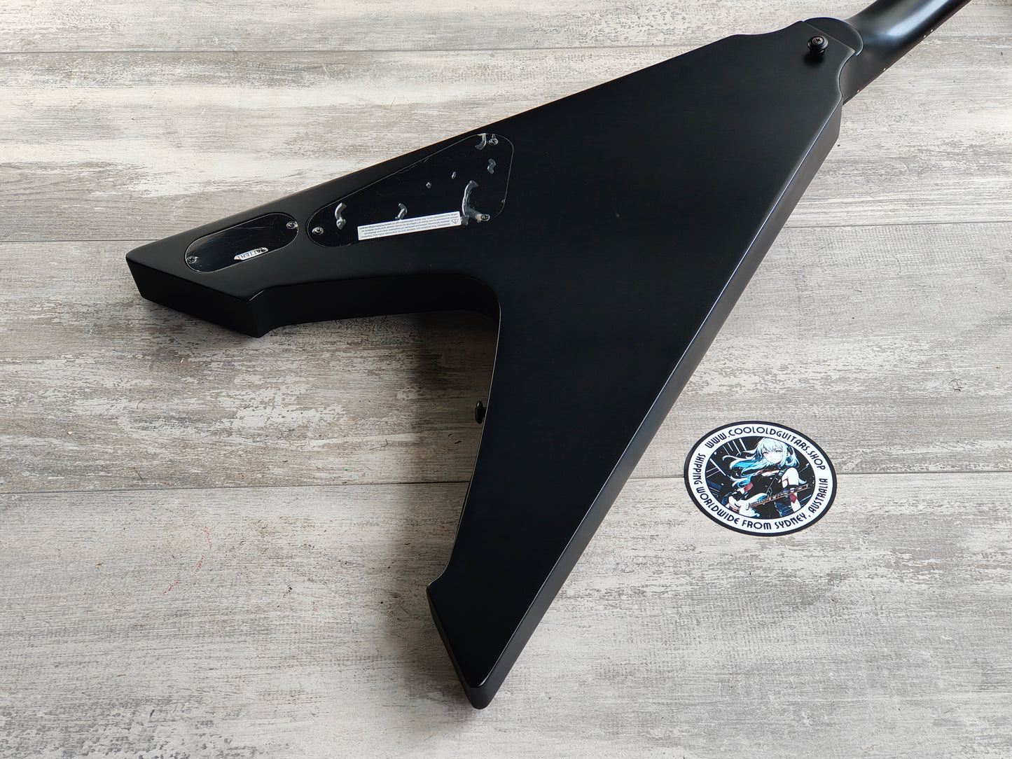 2019 ESP LTD Vulture James Hetfield Signature Flying V w/EMGs (Satin Black)