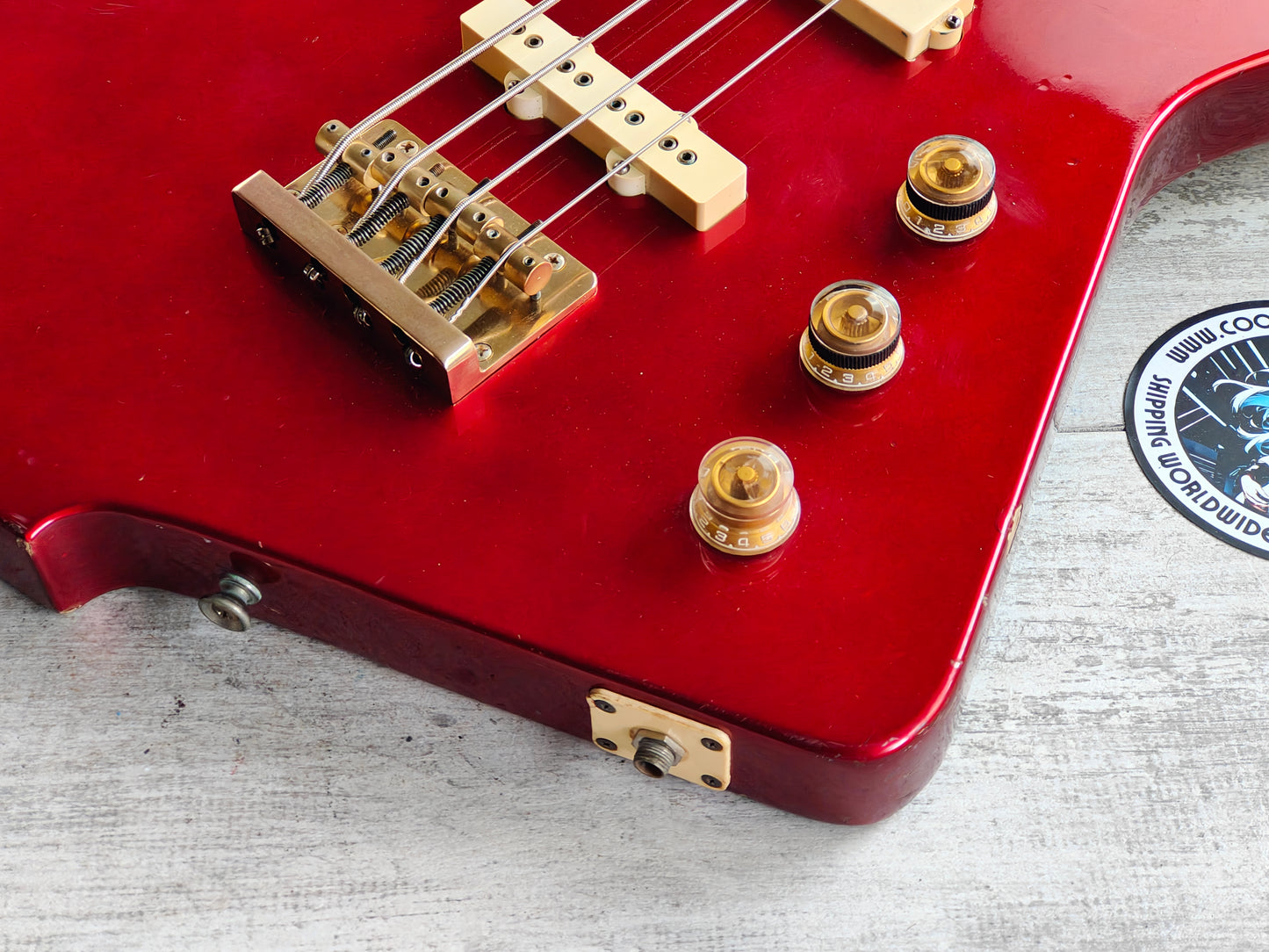 1983 Ibanez Japan DT-700 Destroyer II Medium Scale Bass (Fire Red)