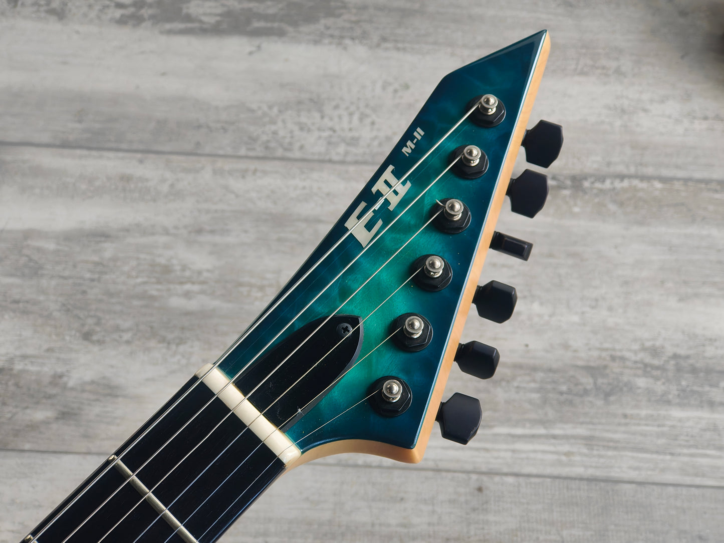 ESP E-II M-II Australian Limited Edition HH Superstrat (Aqua Marine Sunburst)