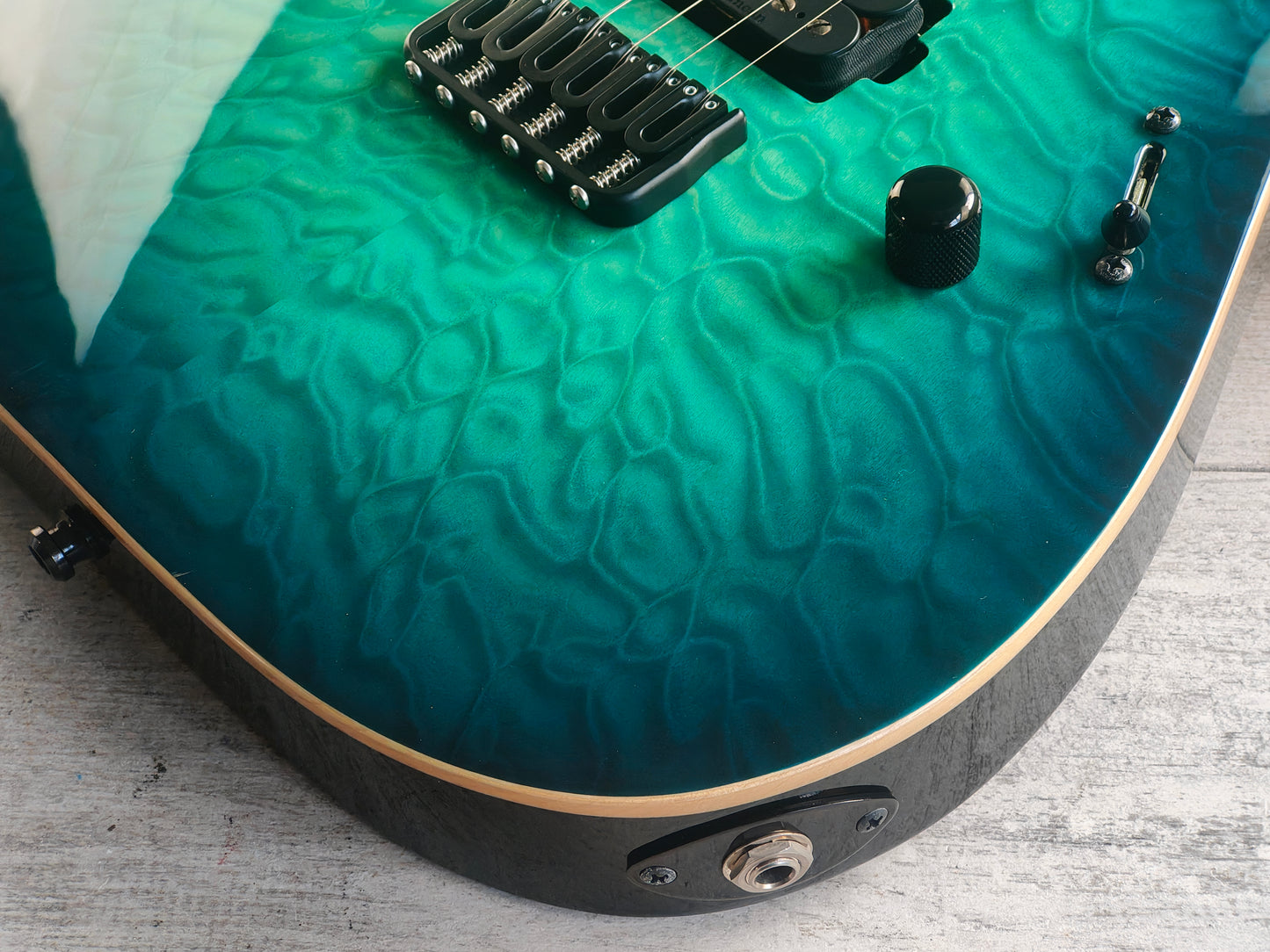 ESP E-II M-II Australian Limited Edition HH Superstrat (Aqua Marine Sunburst)