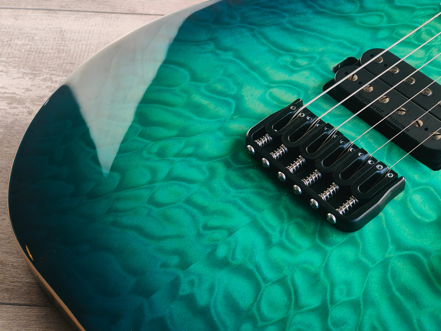 ESP E-II M-II Australian Limited Edition HH Superstrat (Aqua Marine Sunburst)