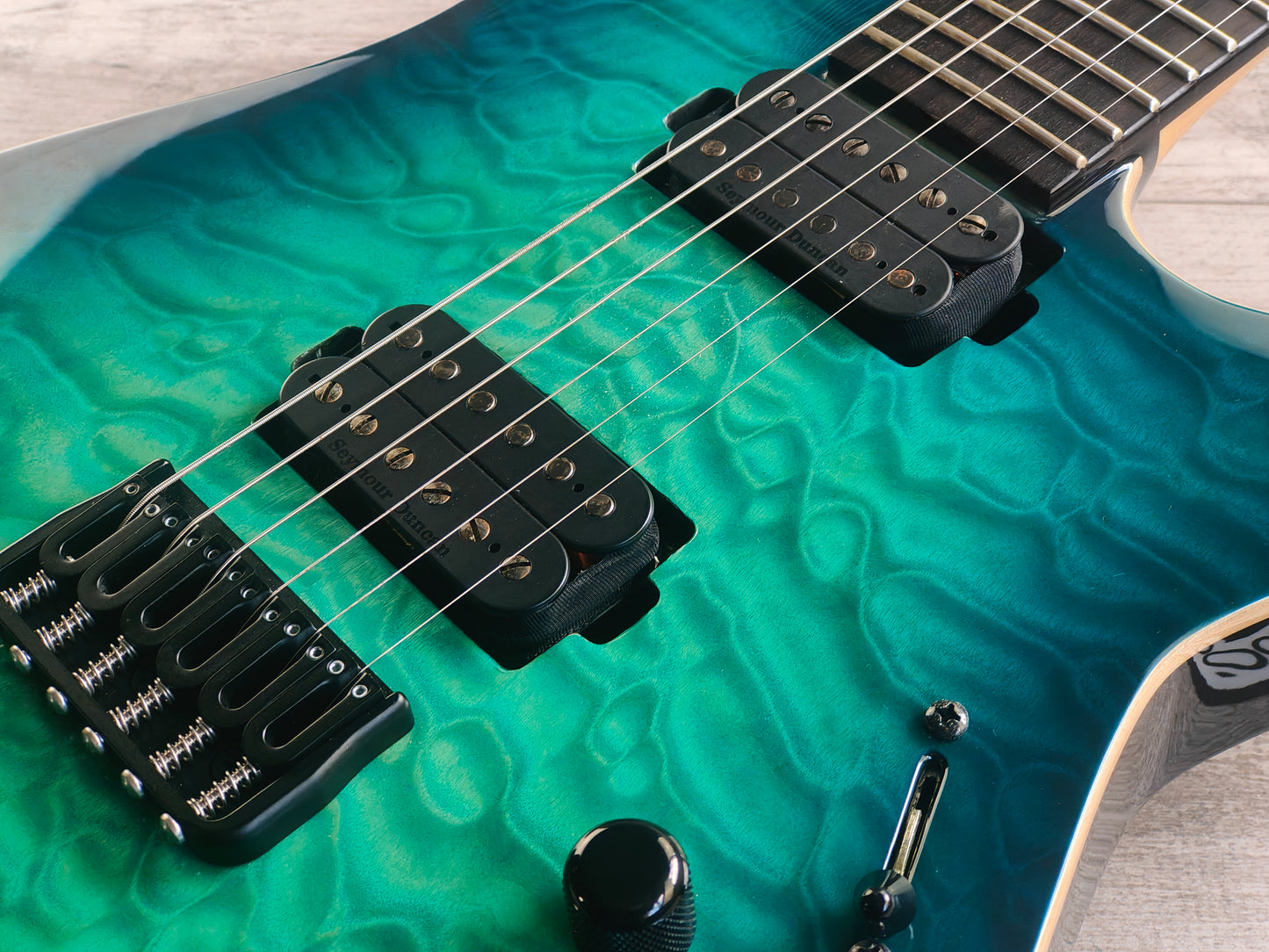 ESP E-II M-II Australian Limited Edition HH Superstrat (Aqua Marine Sunburst)