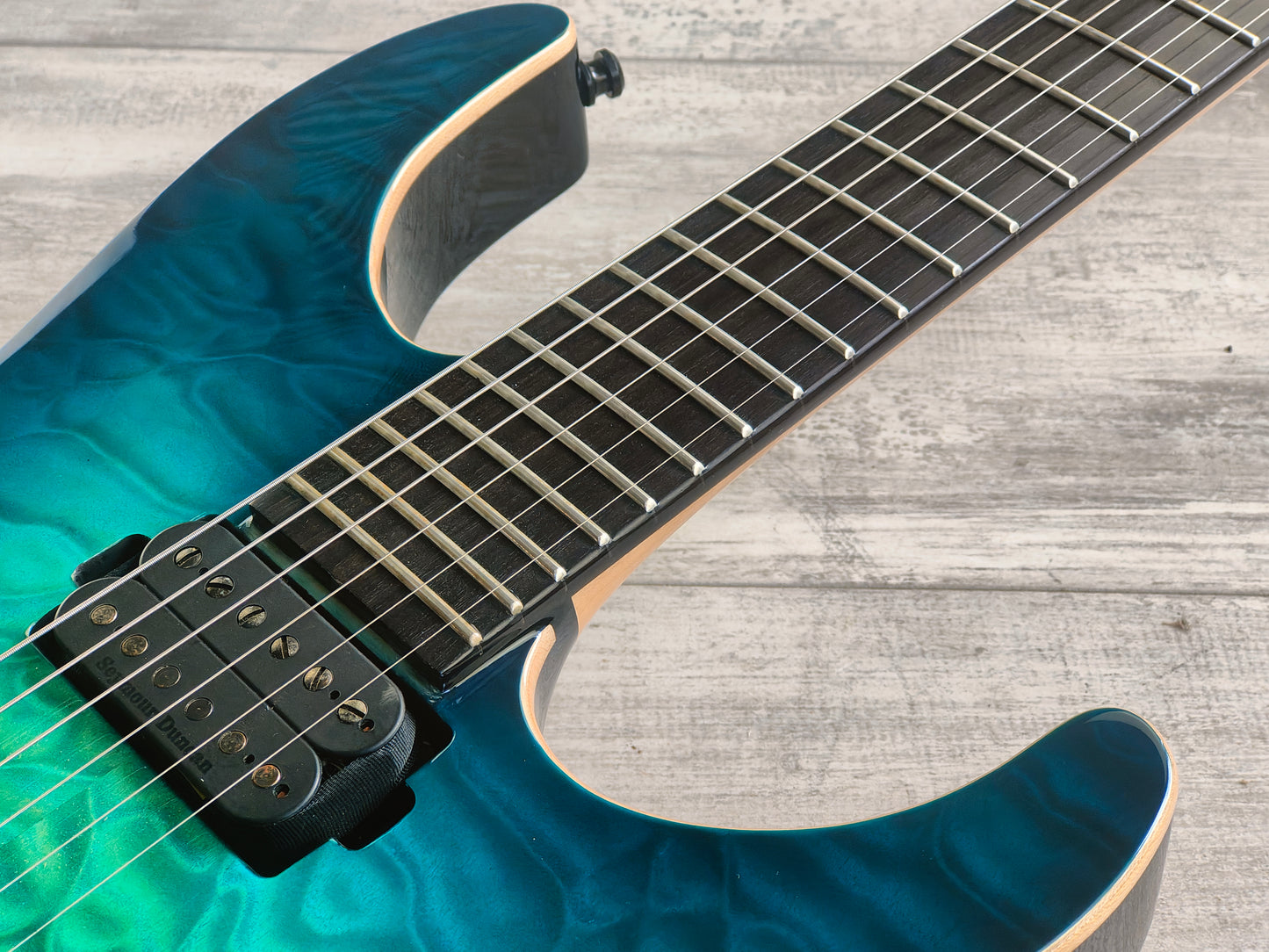 ESP E-II M-II Australian Limited Edition HH Superstrat (Aqua Marine Sunburst)