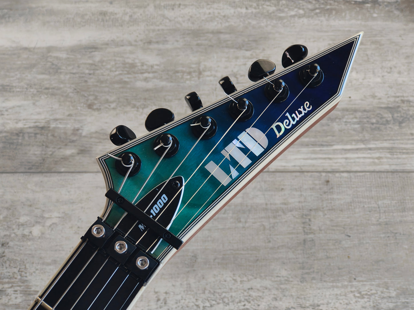 2018 ESP LTD MH1000HS Neckthrough Superstrat w/Seymour Duncan's (Violet Shadow Fade)