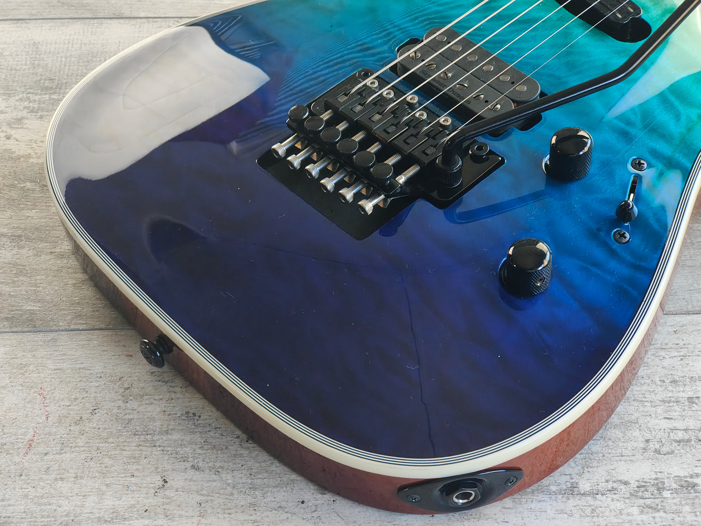 2018 ESP LTD MH1000HS Neckthrough Superstrat w/Seymour Duncan's (Violet Shadow Fade)