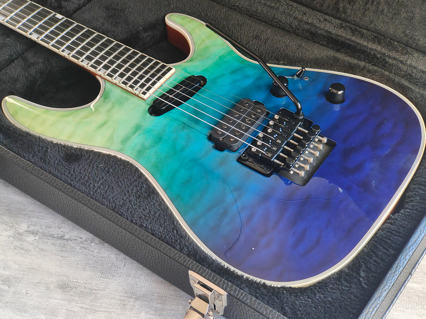 2018 ESP LTD MH1000HS Neckthrough Superstrat w/Seymour Duncan's (Violet Shadow Fade)