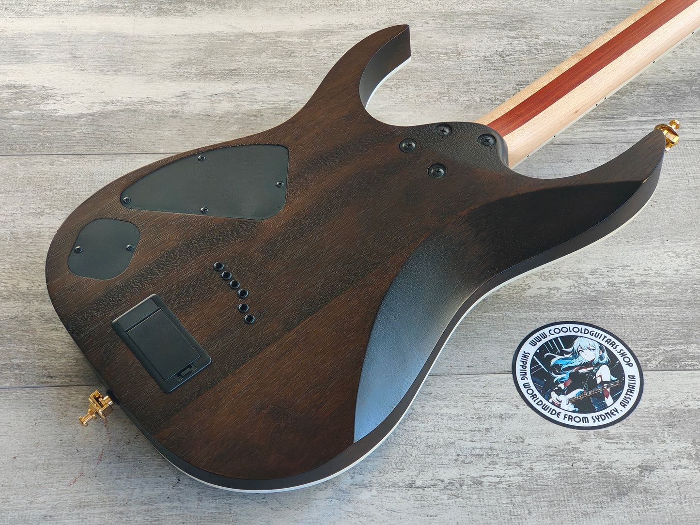 2016 Ibanez Iron Label RGIR20BFE Superstrat w/Fishman Pickups (Walnut Flat)