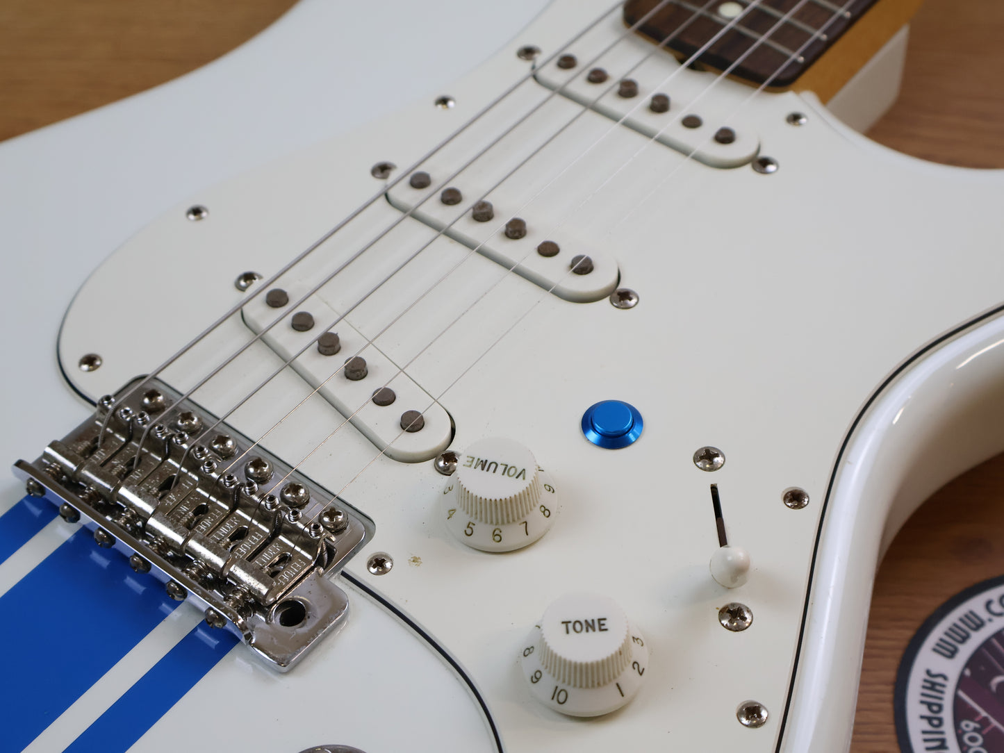2023 Fender Traditional 60's Stratocaster (Olympic White w/Blue Stripe)
