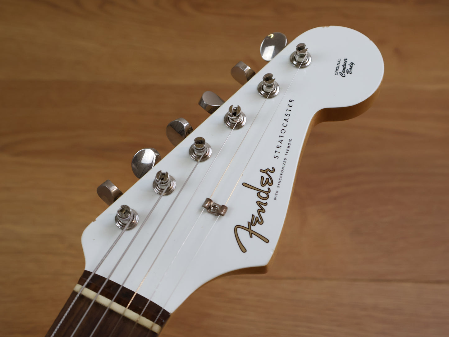 2023 Fender Traditional 60's Stratocaster (Olympic White w/Blue Stripe)