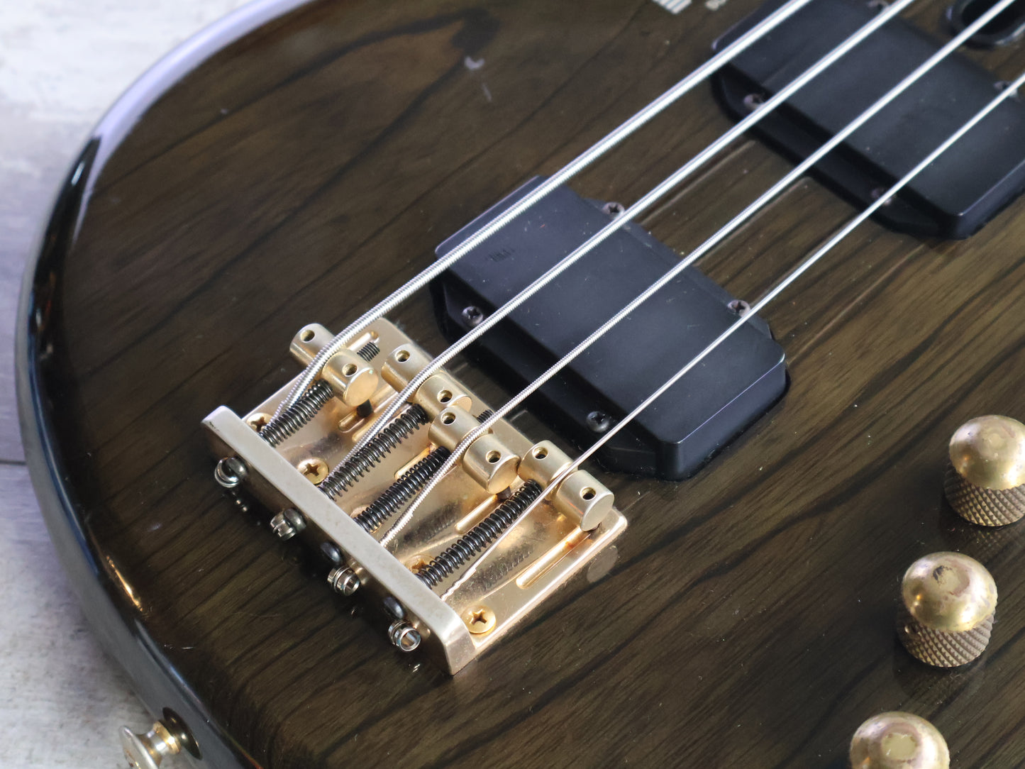 1987 Yamaha Japan MB-III Motion B Medium Scale Bass (Trans Black)
