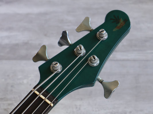 1990's Vestax Japan BV-2 JJ Fretless Bass w/Bartolini's (Transparent Green)