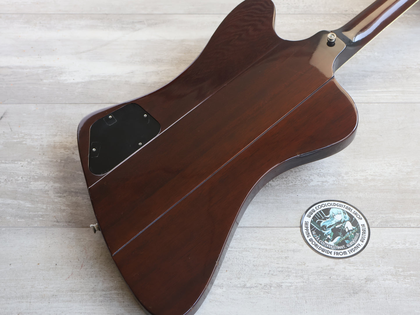 1975 Greco SB-850 Suzi Quatro Thunderbird Bass (Brown Sunburst)