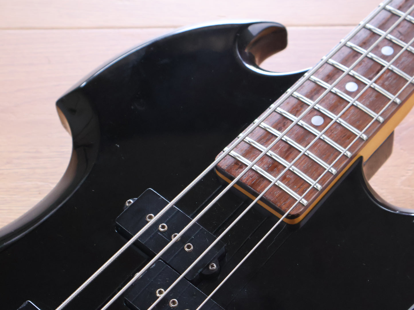 1980's BC Rich Japan NJ Series MB-20 Mockingbird Bass w/Varitone (Black)