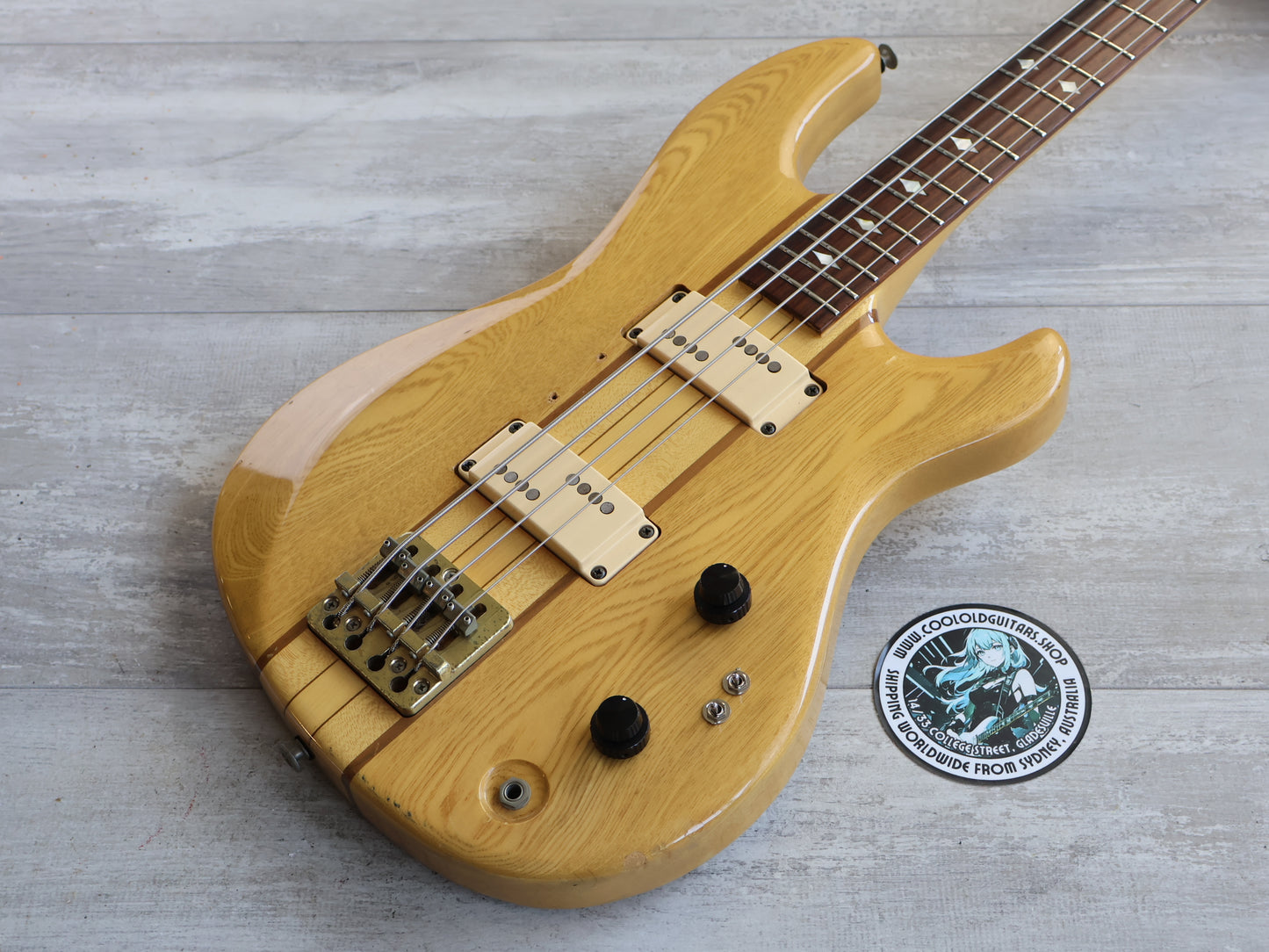 1979 Aria Pro II TSB-650 Tri-Sound Series Neckthrough Bass (Natural)