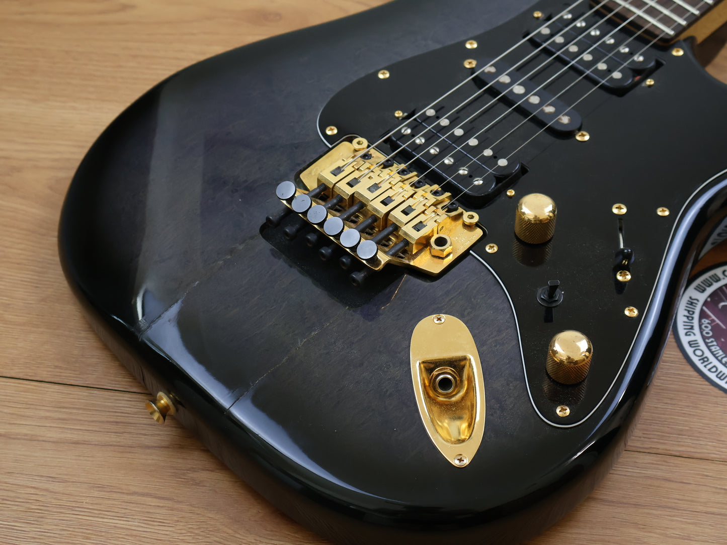1980's Fender Japan STR-75 HSH Superstrat (Black/Grey Burst)