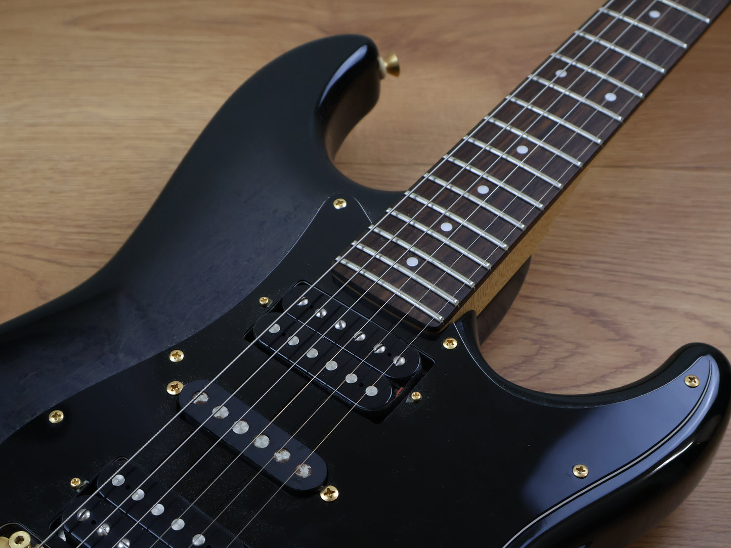 1980's Fender Japan STR-75 HSH Superstrat (Black/Grey Burst)
