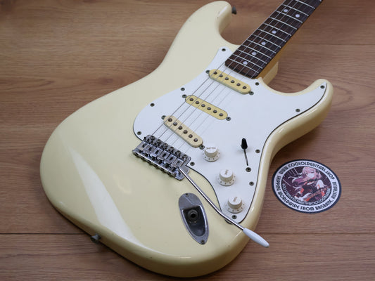 1989 Fender Japan '72 Reissue Scalloped Stratocaster (Aged White)