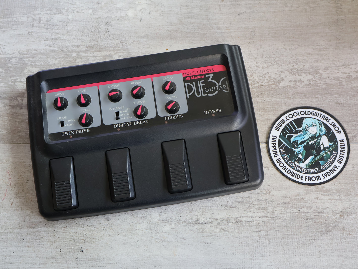 1980's Maxon PUE3G Vintage Multi Effects Pedal