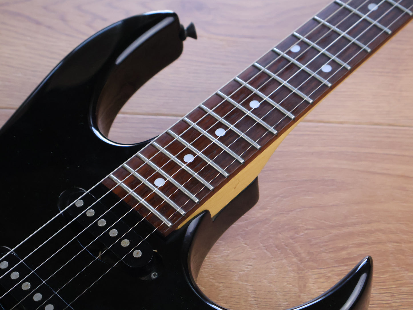 1992 Ibanez Japan EX-140 Experimental Series HSS Superstrat (Black)