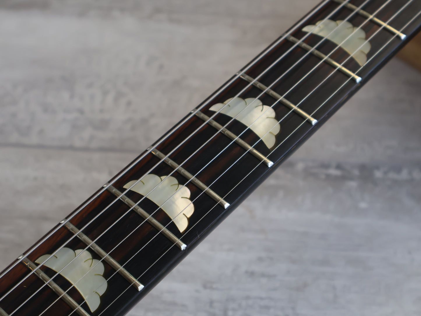 1983 Aria Pro II (Matsumoku) PE-R80KV Single Cutaway w/Kahler (Antique Brown)