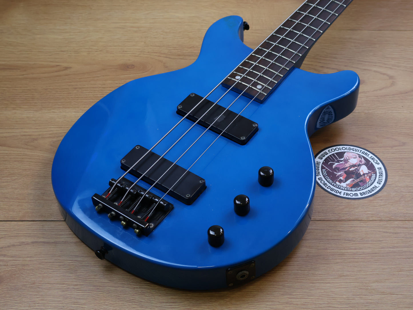 1990's Edwards Japan (by ESP) EJ-78TV Double Cutaway Bass (Blue)