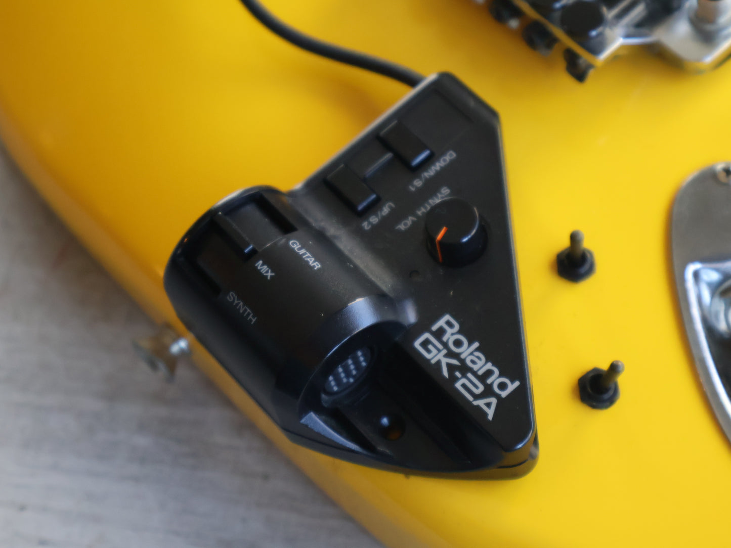 1980's Fender Stratocaster w/Sustainer & Roland GK-2A (Graffiti Yellow)