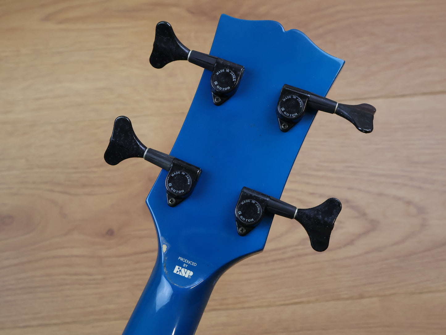 1990's Edwards Japan (by ESP) EJ-78TV Double Cutaway Bass (Blue)