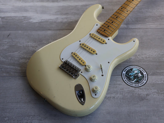 1987 Fender Japan ST57 "E Series" '57 Reissue Vintage Stratocaster (Aged White)