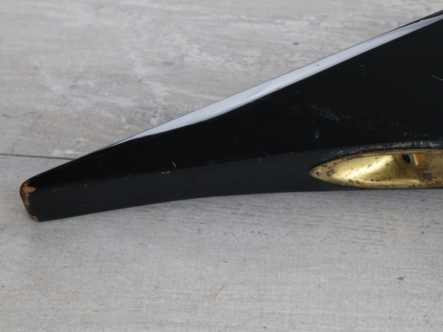 1985 Fernandes Japan FV-115RR Randy Rhoads Flying V (Black/Gold)