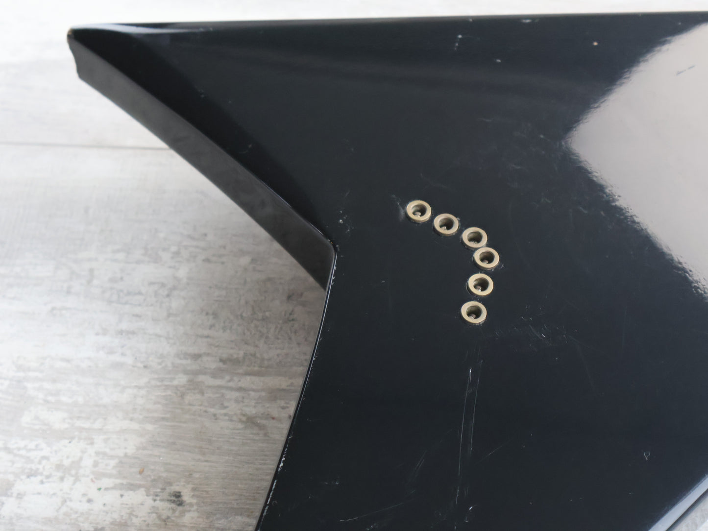 1985 Fernandes Japan FV-115RR Randy Rhoads Flying V (Black/Gold)