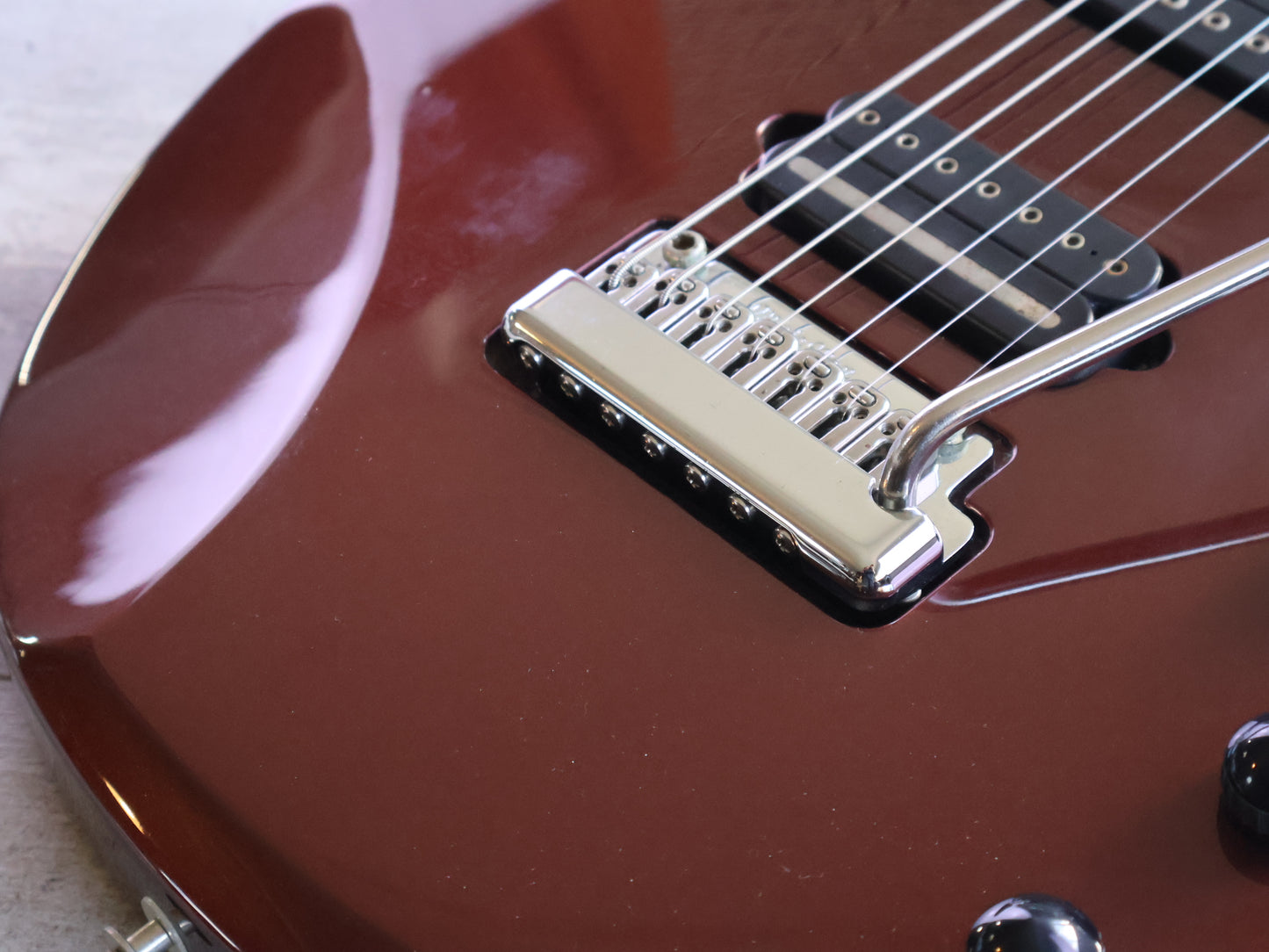 2009 Ernie Ball Music Man JP7 John Petrucci 7-String w/Piezo (Cabernet Pearl)