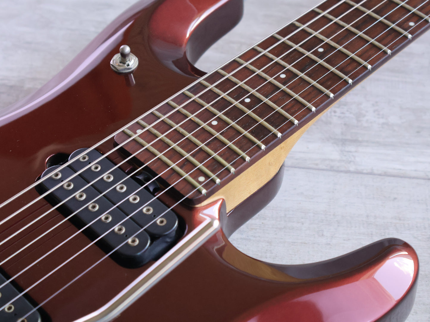2009 Ernie Ball Music Man JP7 John Petrucci 7-String w/Piezo (Cabernet Pearl)