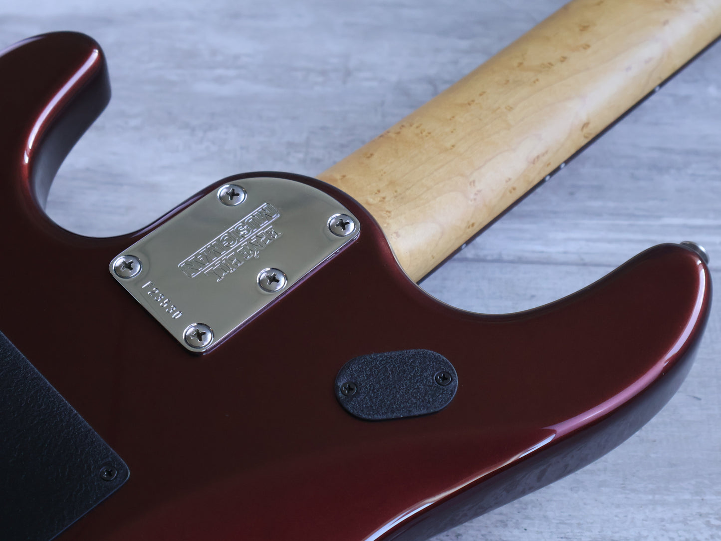 2009 Ernie Ball Music Man JP7 John Petrucci 7-String w/Piezo (Cabernet Pearl)