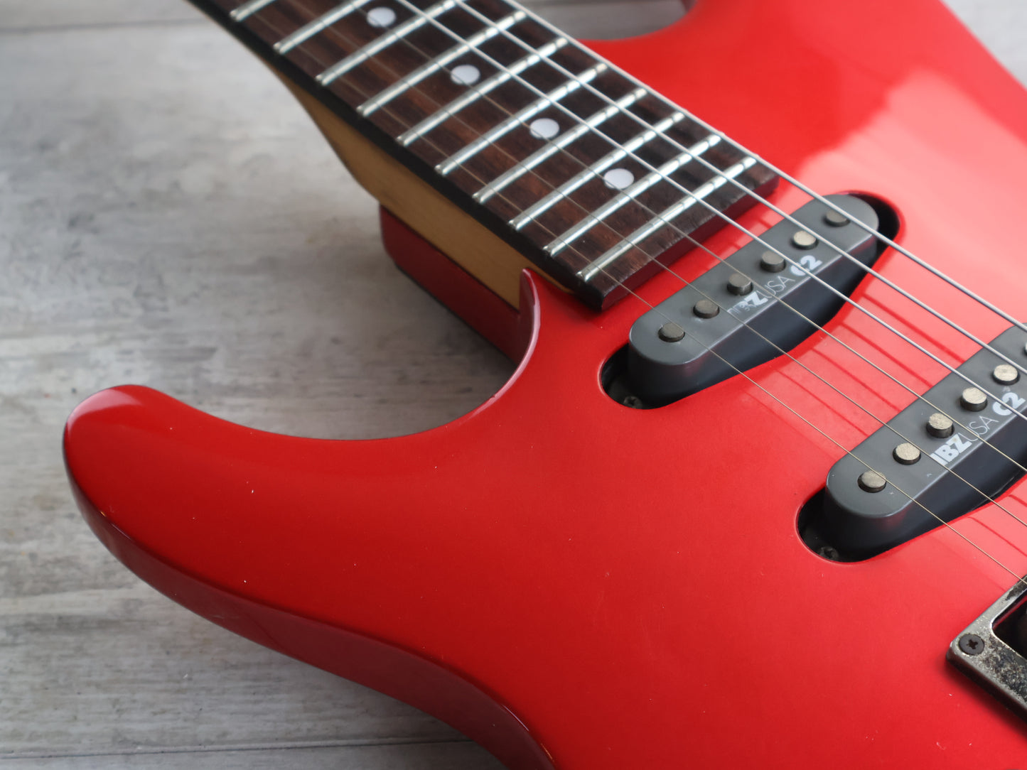 1989 Ibanez Japan 540SL Saber HSS LH Left Handed Superstrat (Lipstick Red)