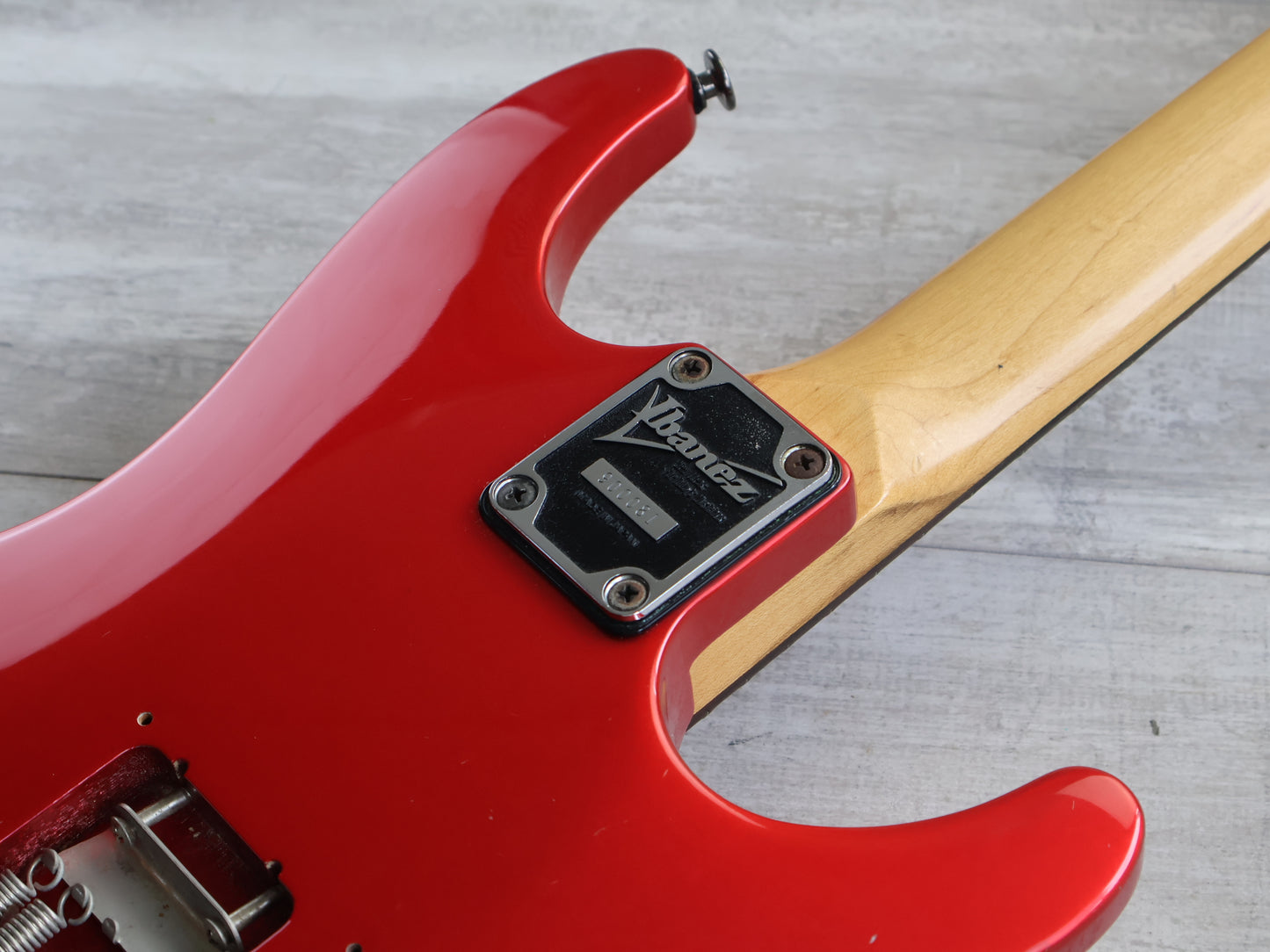 1989 Ibanez Japan 540SL Saber HSS LH Left Handed Superstrat (Lipstick Red)