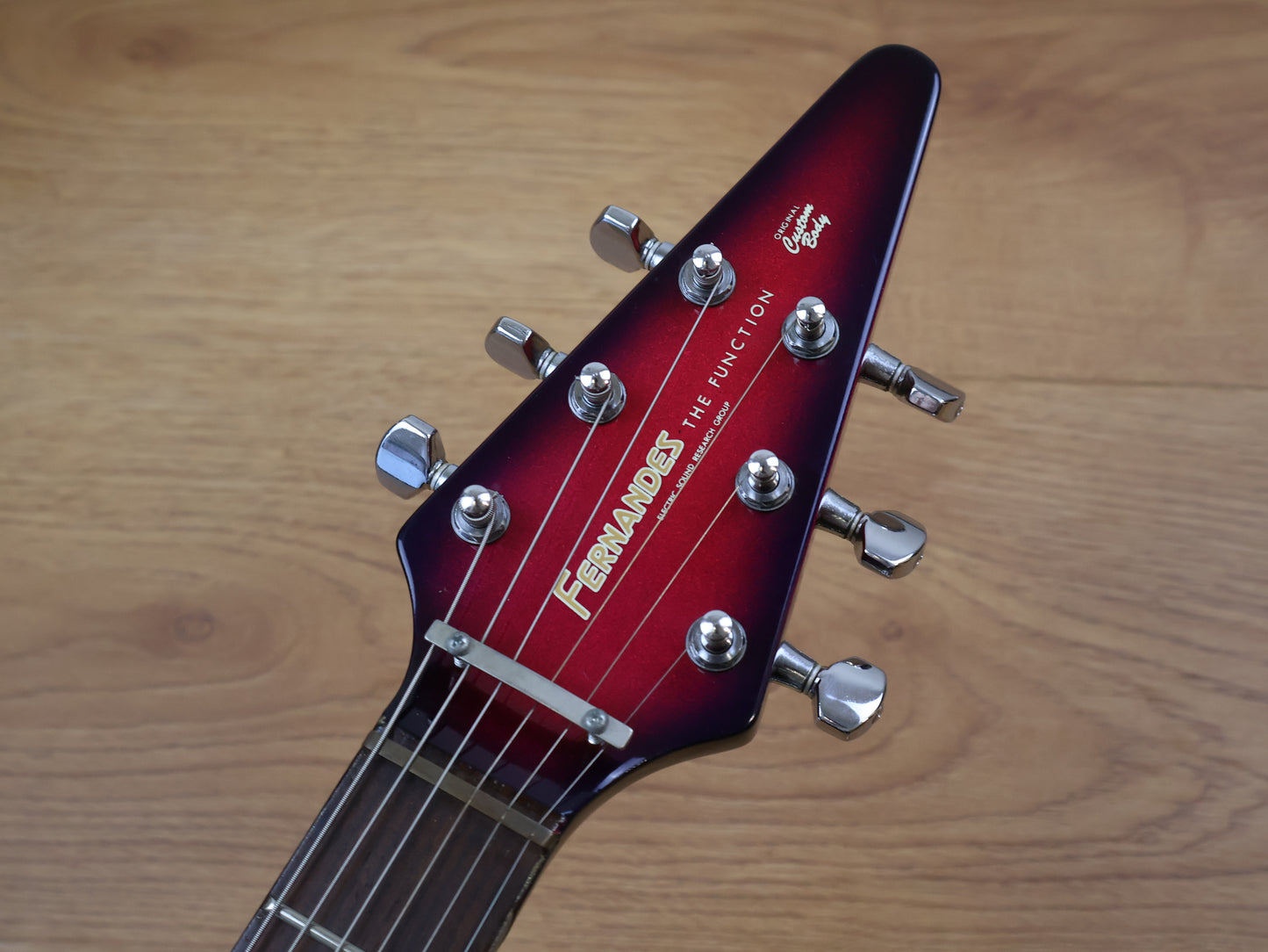 1980's Fernandes Japan "The Function" BSV Flying V (Pink Purple Burst)