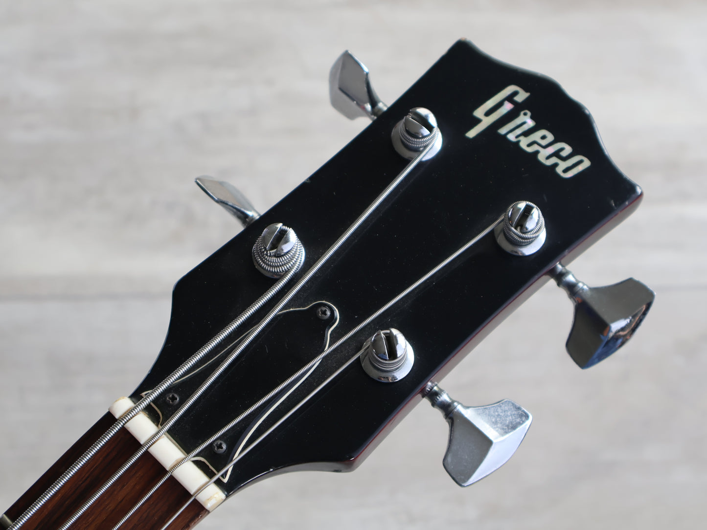 1973 Greco Japan EB-300 SG "EB" Short Scale Bass (Cherry Red)