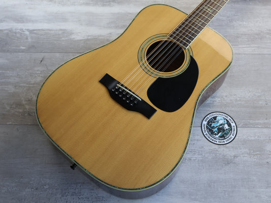 1980's Morris B-50 Japanese Vintage 12-String Acoustic (Natural)