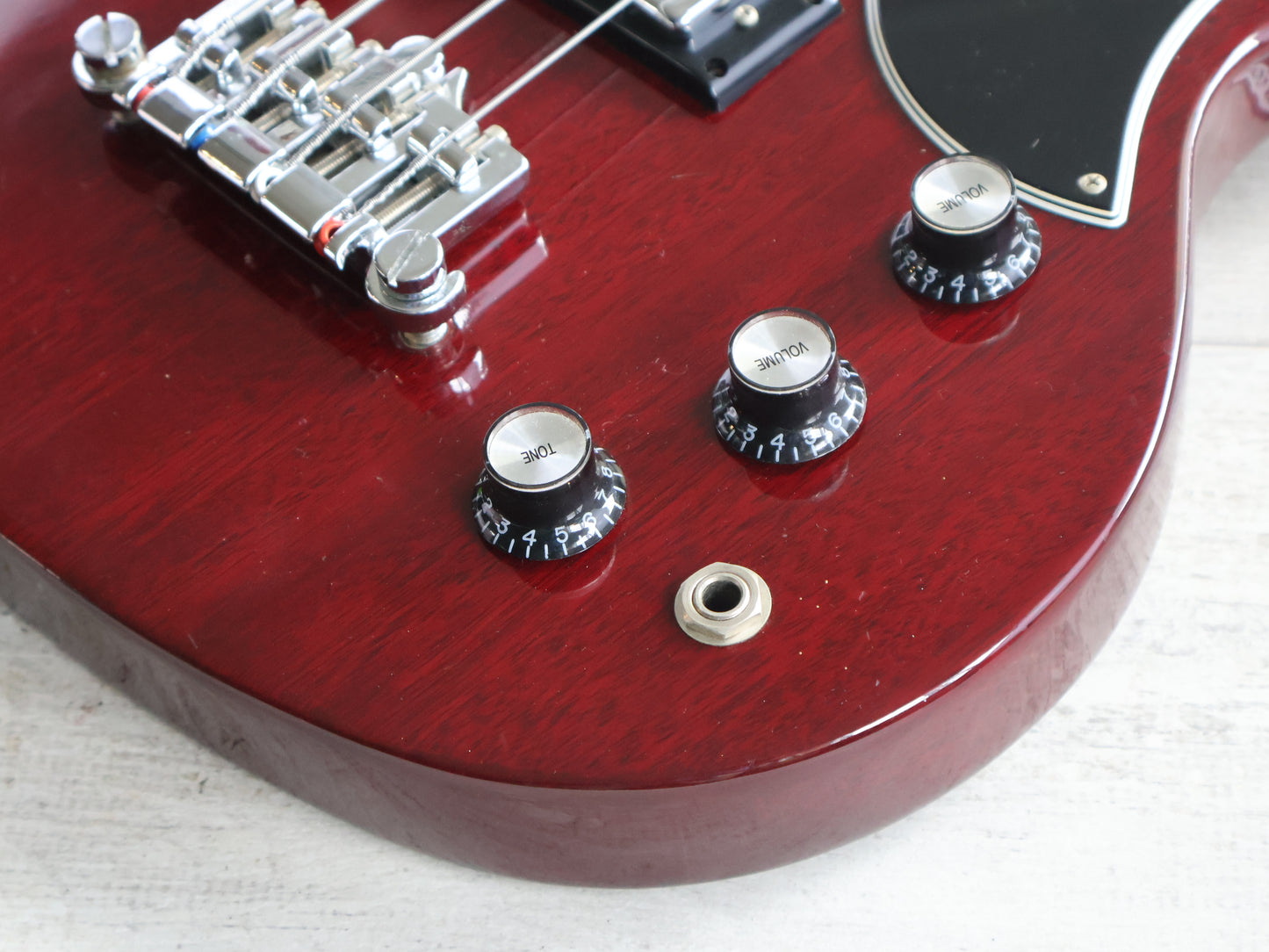 2006 Gibson USA SG Standard Double Cutaway Bass (Heritage Cherry)