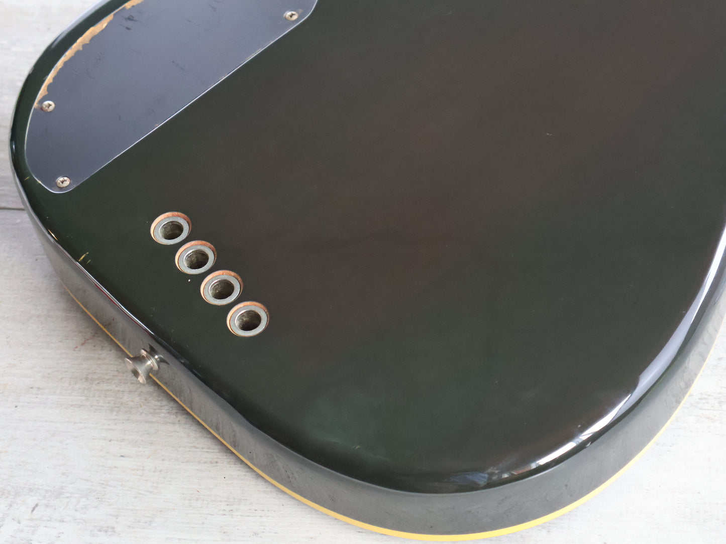 1991 Fender Japan PBAC-100FL Fretless Thinline Electric/Acoustic Precision Bass (Sunburst)