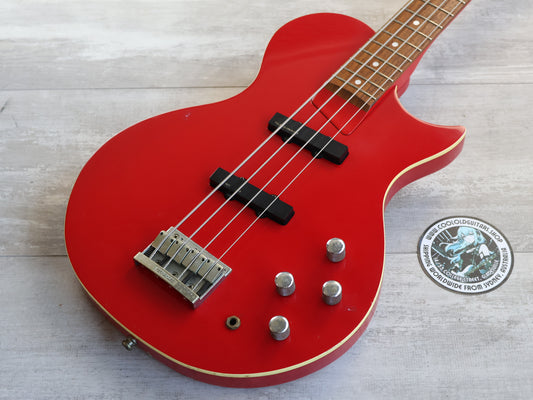 2000's Burny (Fernandes) Japan LSB-80 Active Les Paul Bass (Red)