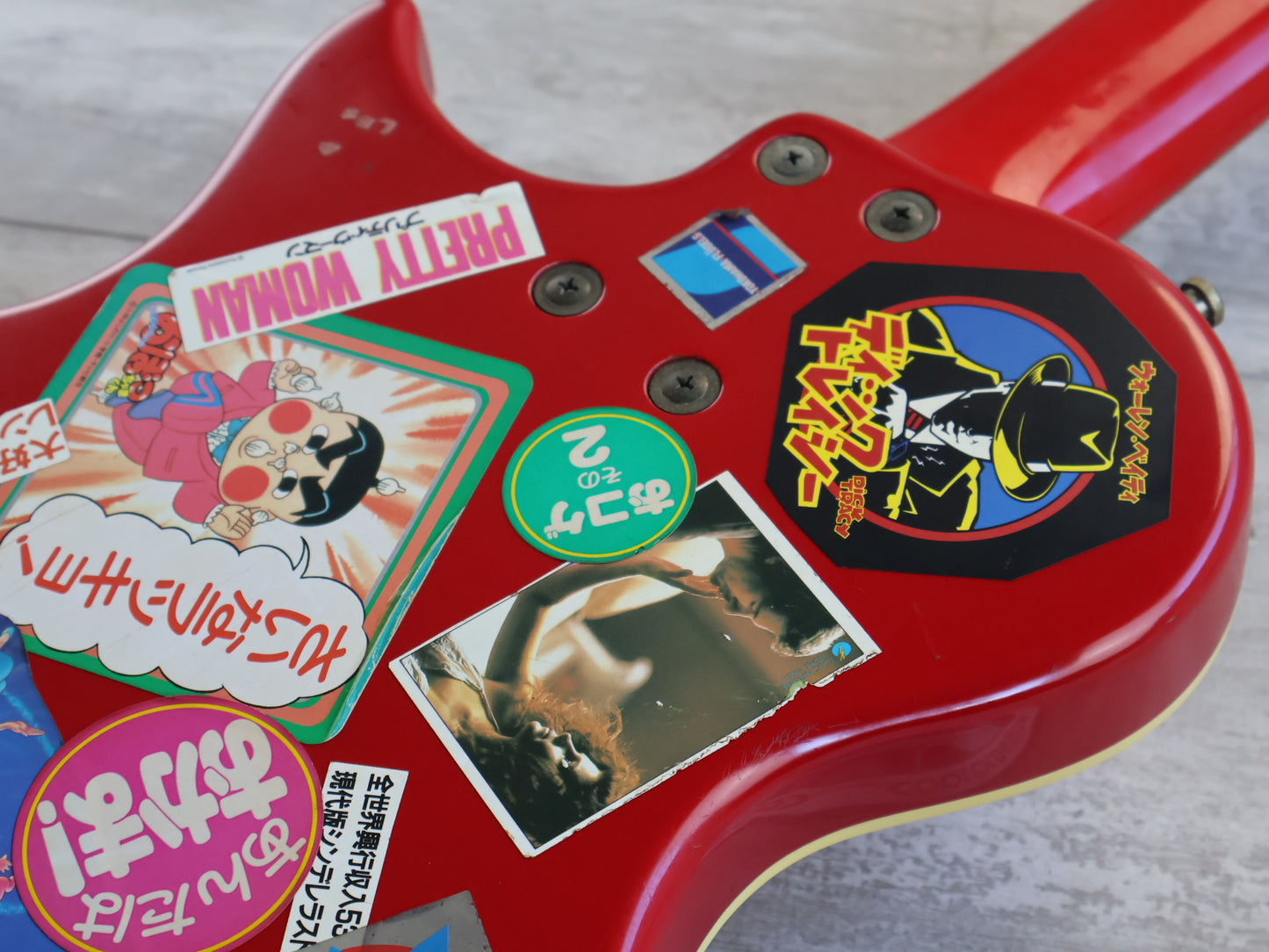 2000's Burny (Fernandes) Japan LSB-80 Active Les Paul Bass (Red)