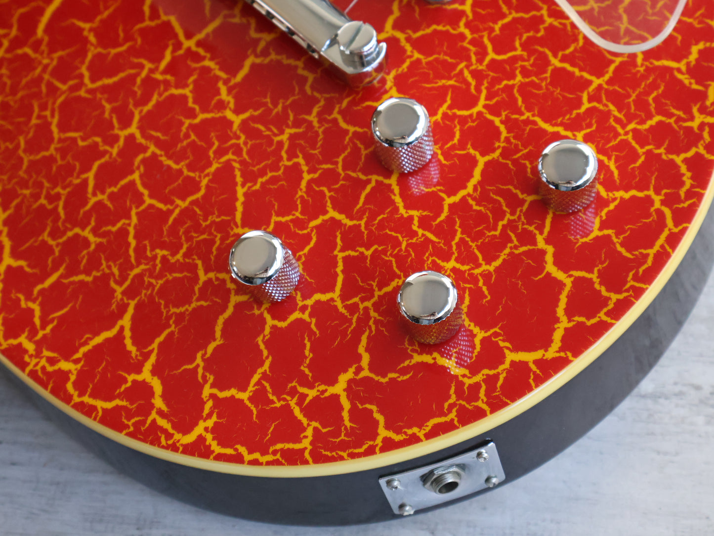 2001 Epiphone E-Series "Nuclear Extreme" Les Paul (Red/Yellow Crackle)