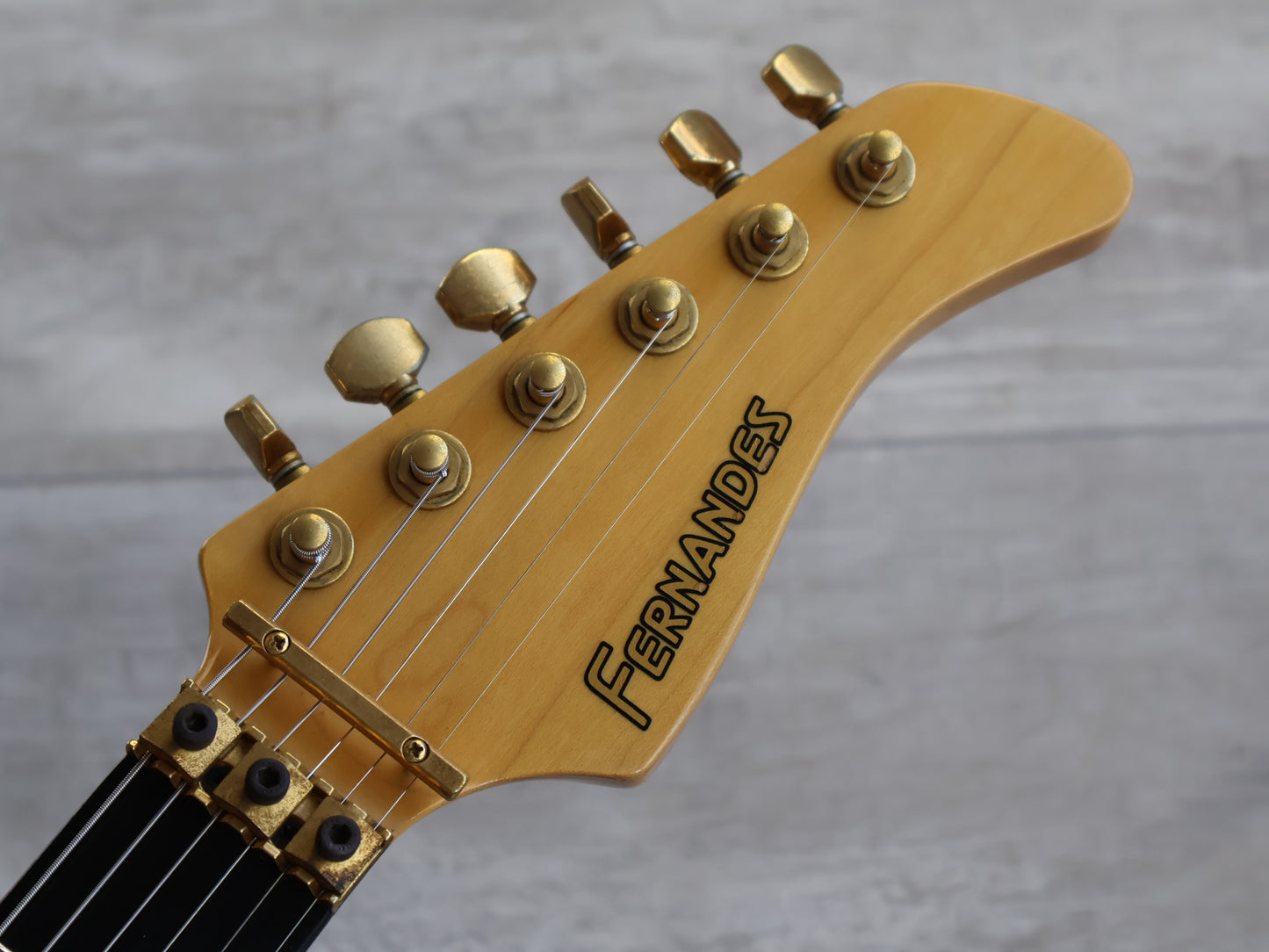 2003 Fernandes Japan FR-155S Revolver HSH Superstrat w/Sustainer (Natural)