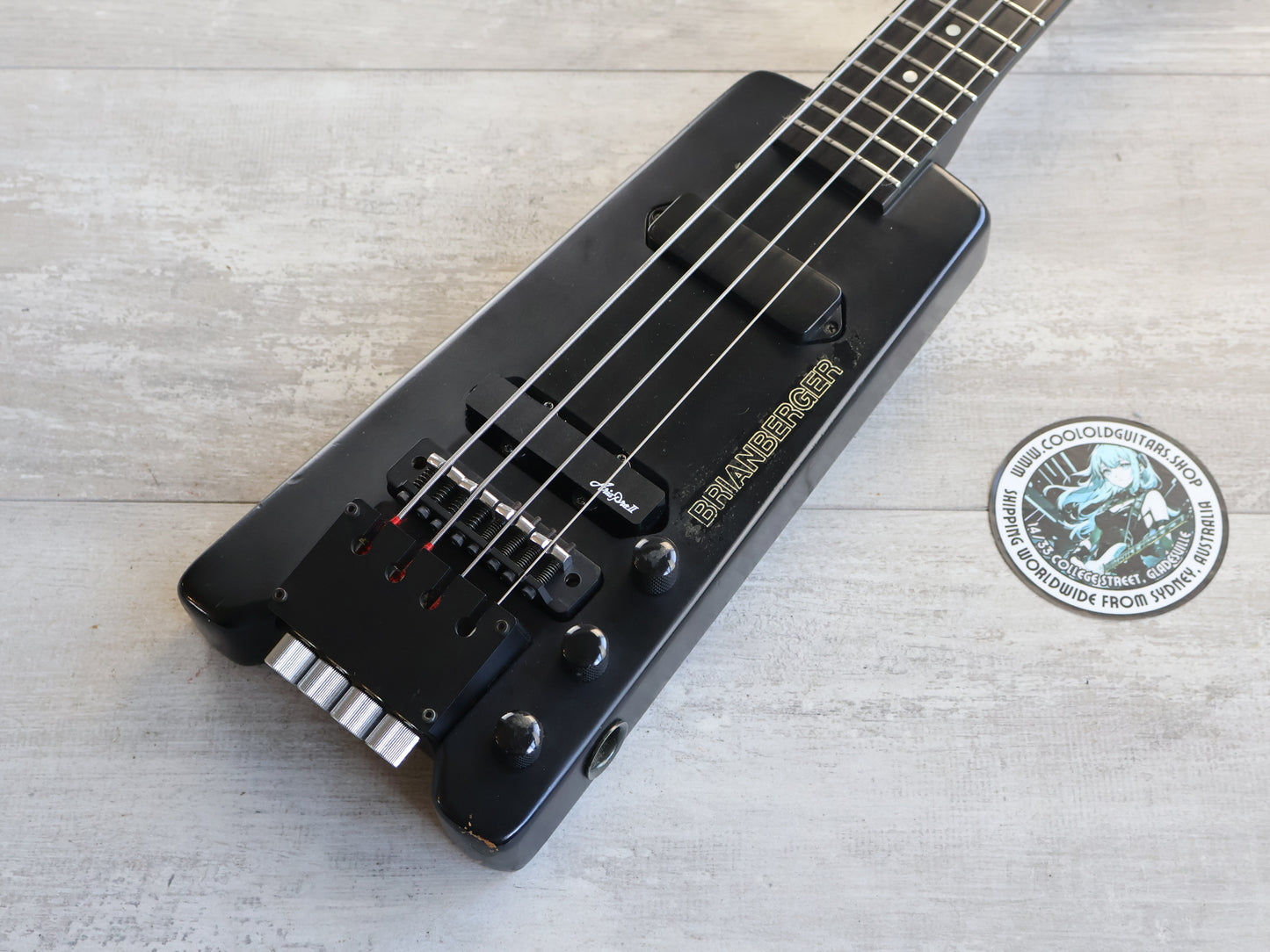 1980's Riverhead Japan "Brianberger" Headless Bass (Black)