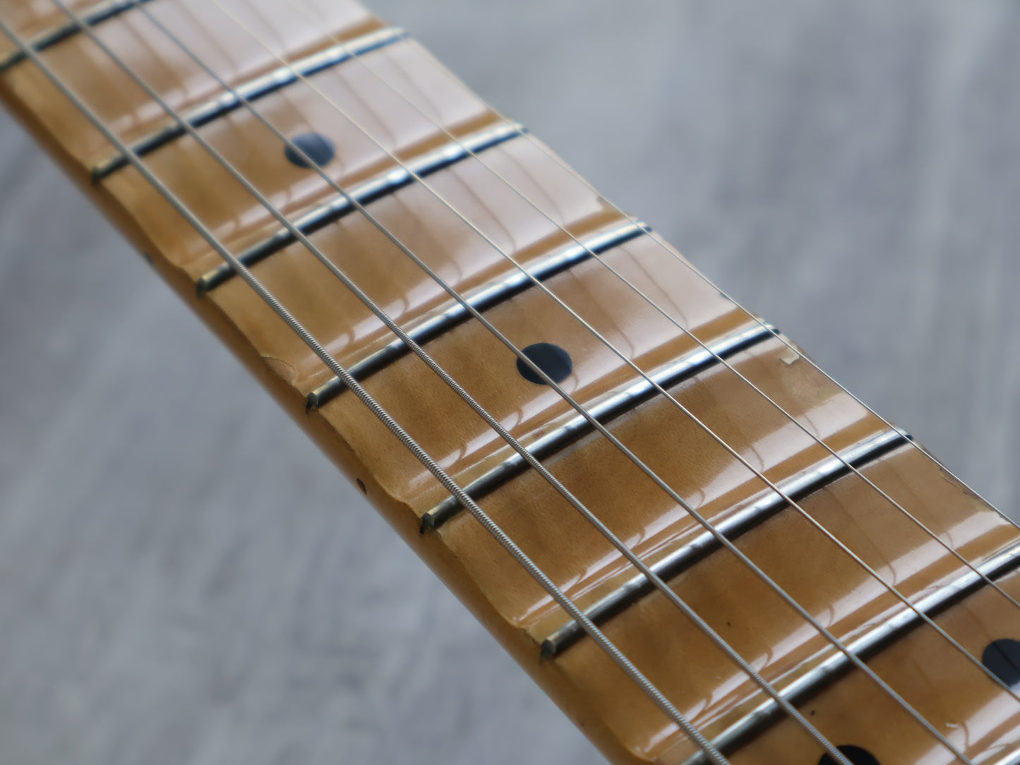 1989 Fender Japan "E Series" ST72-75 '72 Reissue Scalloped Stratocaster (Olympic White)