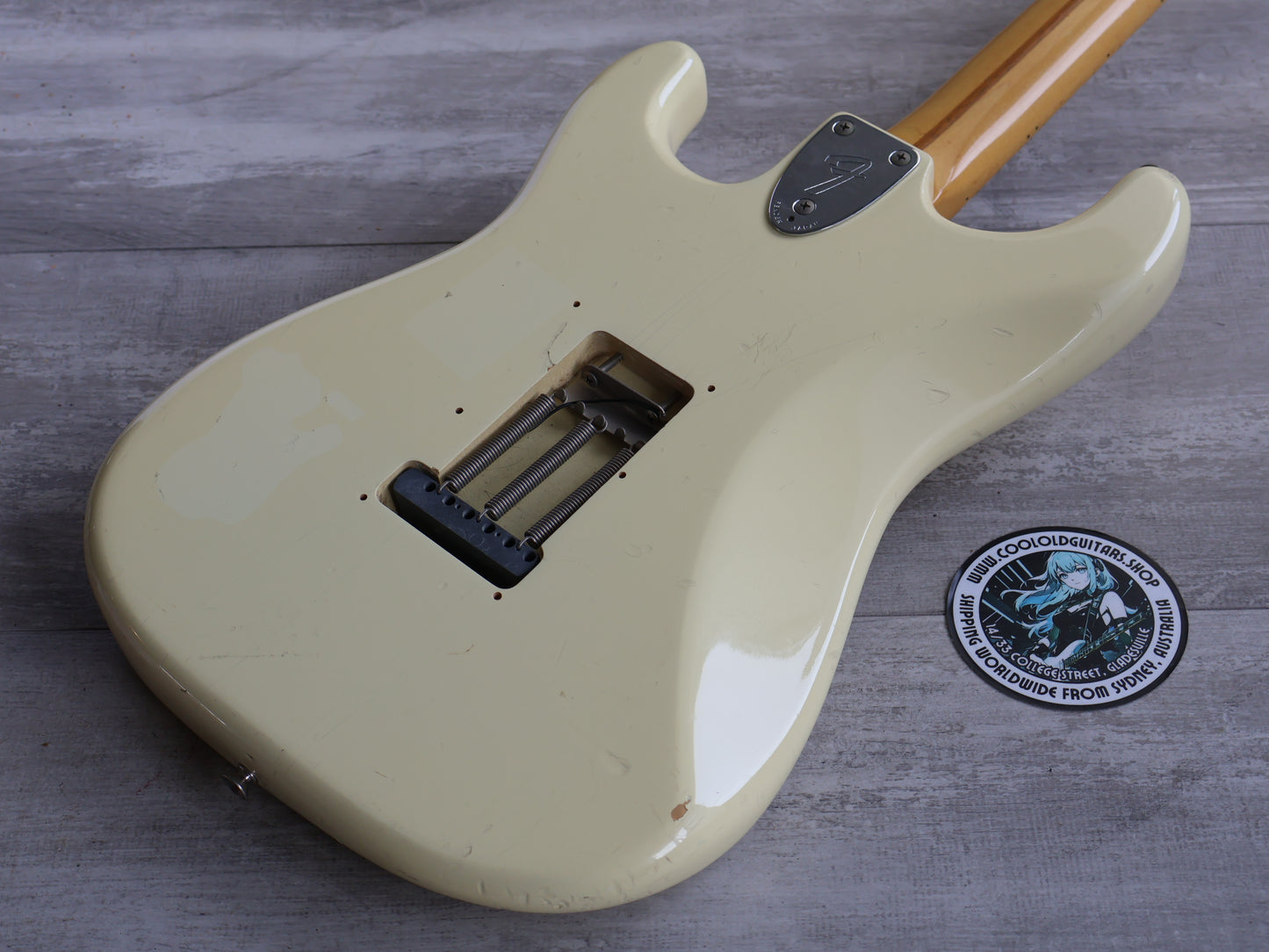 1989 Fender Japan "E Series" ST72-75 '72 Reissue Scalloped Stratocaster (Olympic White)