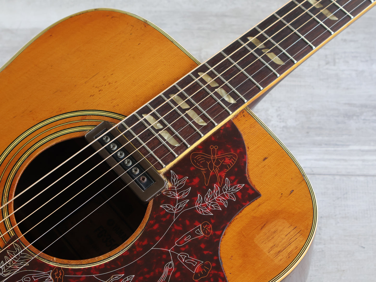 1972 Yamaha Japan FG-350E Acoustic w/Pickup