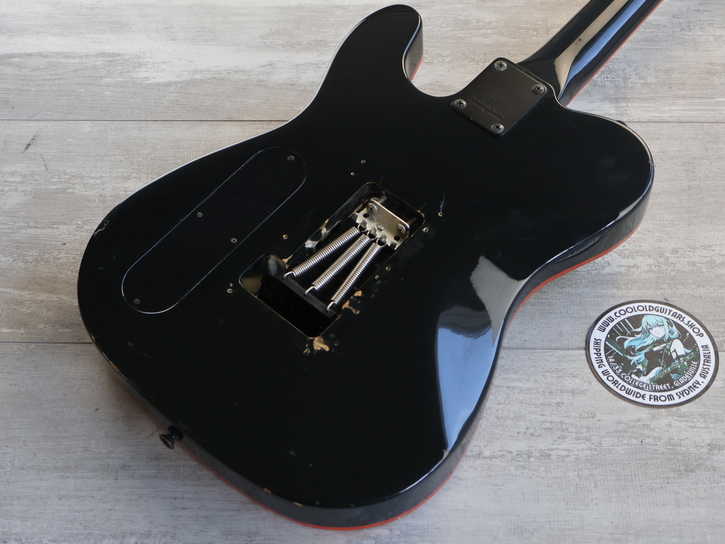 1984 Washburn Japan WT-24V Tour 24 HH Telecaster (Black/Red)