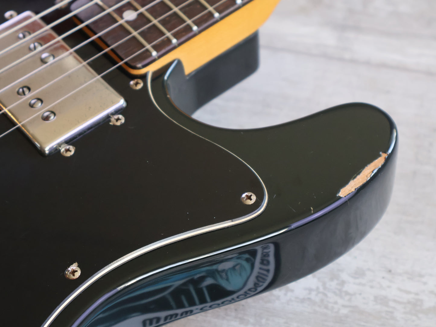 1983 Squier (by Fender Japan) SQ Series CTC-55 Telecaster Custom (Black)